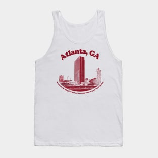 Atlanta, Georgia  // Retro Humor Tourist Design Tank Top